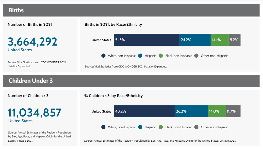 DC Demographics Births and Number of Children Under 3